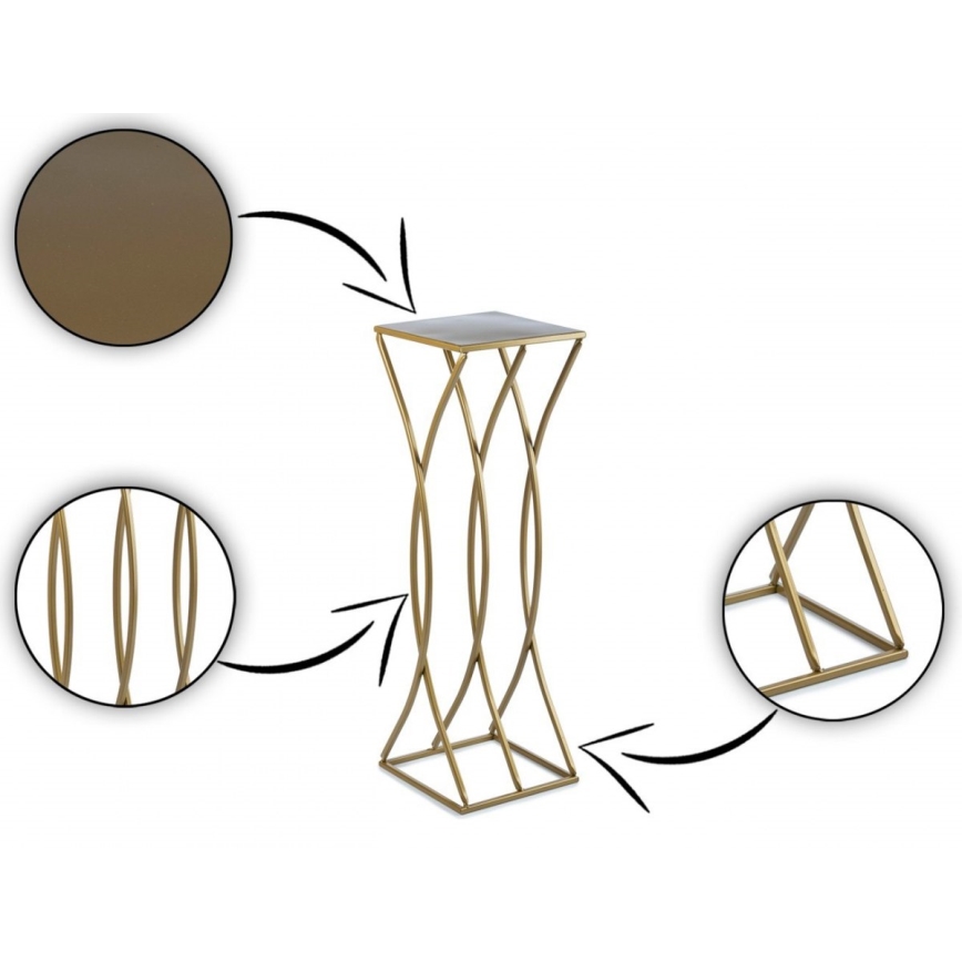 Blumenständer 75x23 cm in Gold