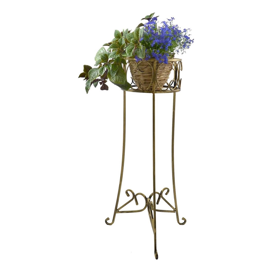 Blumenständer 88x28 cm golden