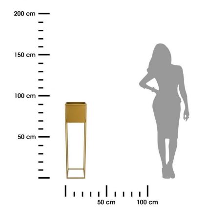 Blumenständer 90x24 cm in Gold