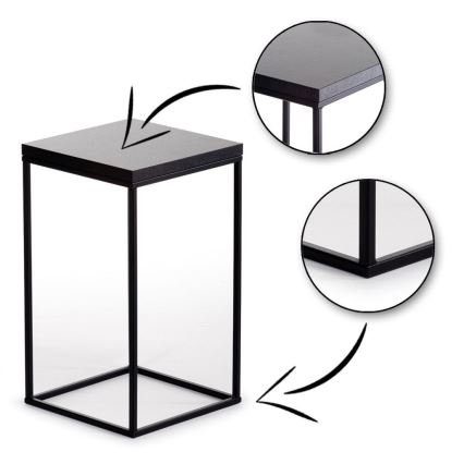 Blumenständer BASICLOFT 40x24 Schwarz