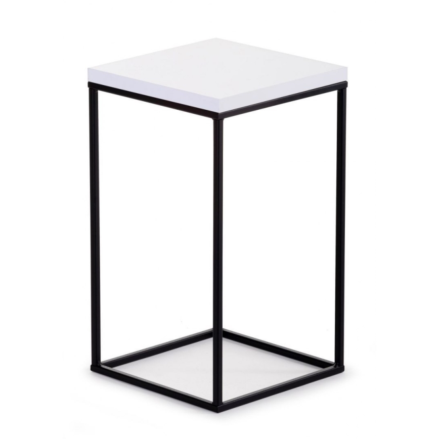 Blumenständer BASICLOFT 40x24 Weiß/Schwarz