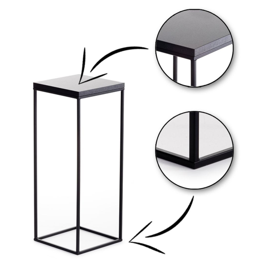 Blumenständer BASICLOFT 60x24 Schwarz