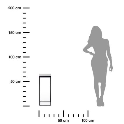 Blumenständer BASICLOFT 60x24 Schwarz