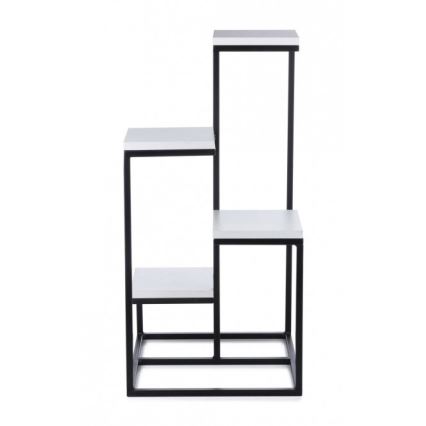 Blumenständer KASKADA 79x40 Schwarz/Weiß