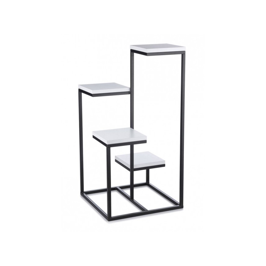 Blumenständer KASKADA 79x40 Schwarz/Weiß