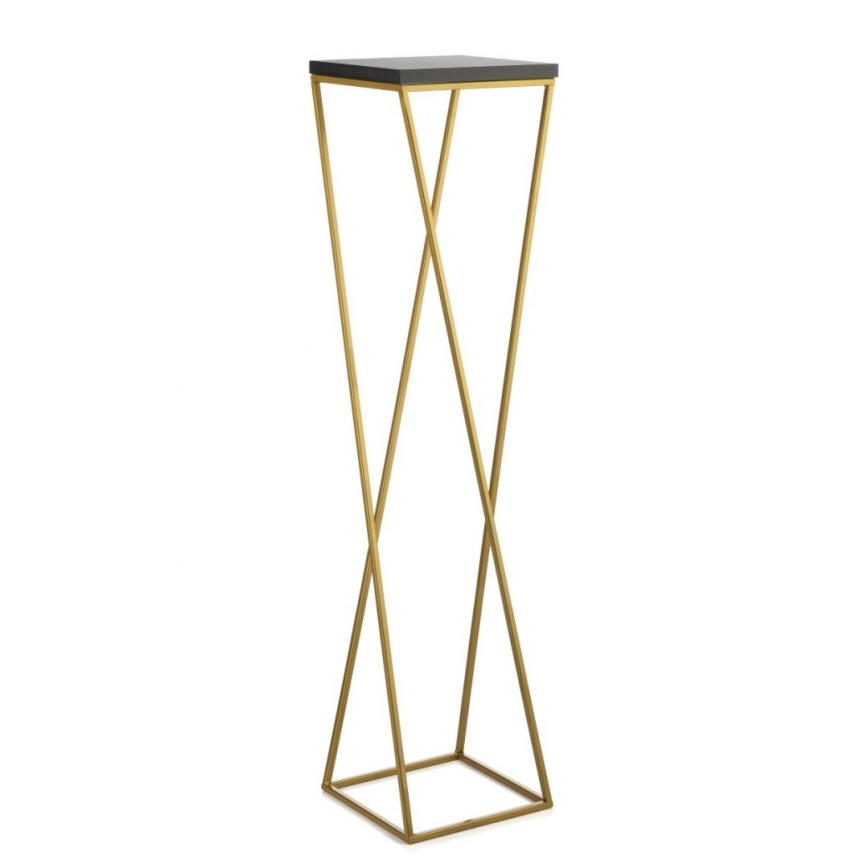 Blumenständer LOFT 100x24 cm gold/schwarz