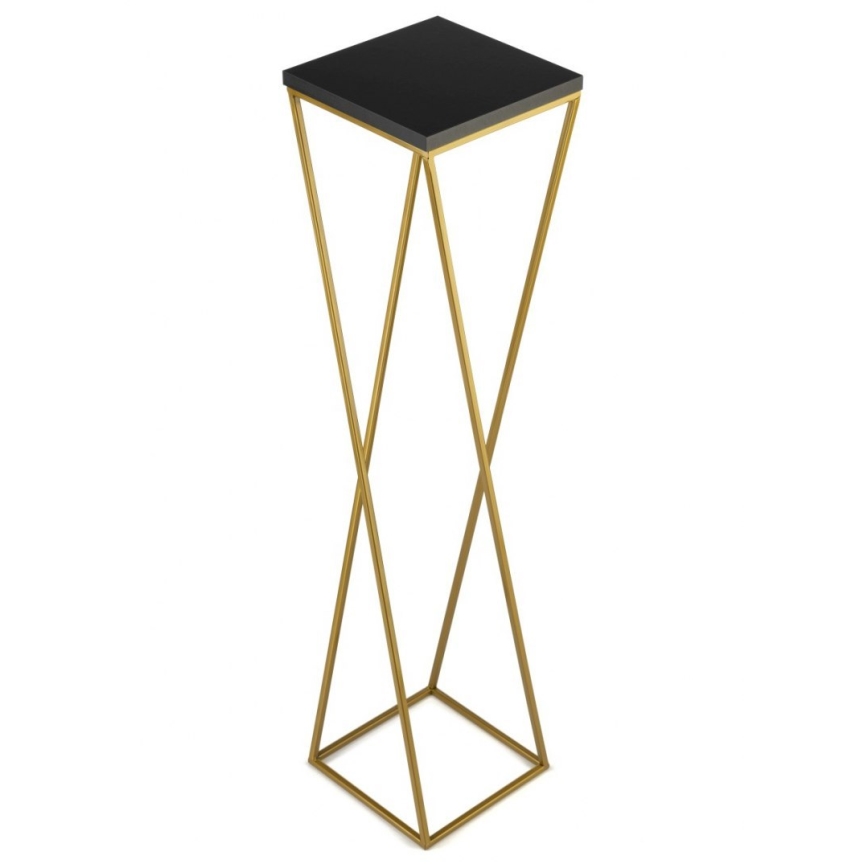 Blumenständer LOFT 100x24 cm gold/schwarz