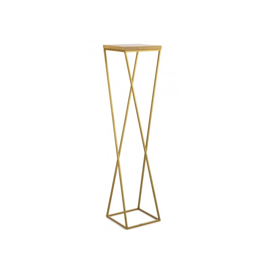 Blumenständer LOFT 100x24 cm golden/braun