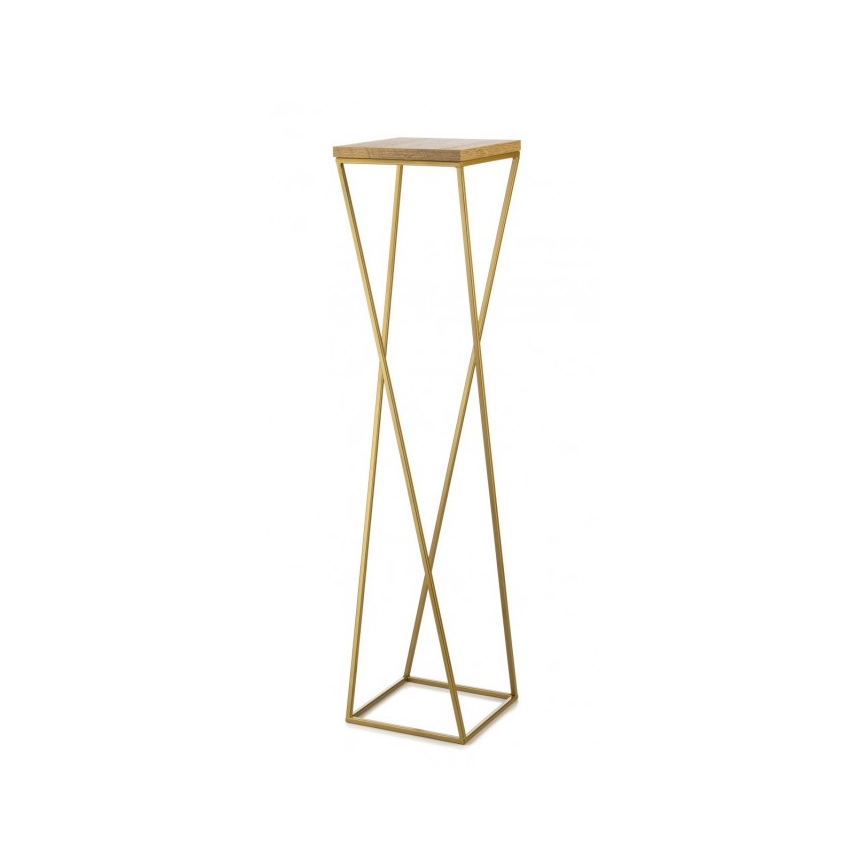 Blumenständer LOFT 100x24 cm golden/braun