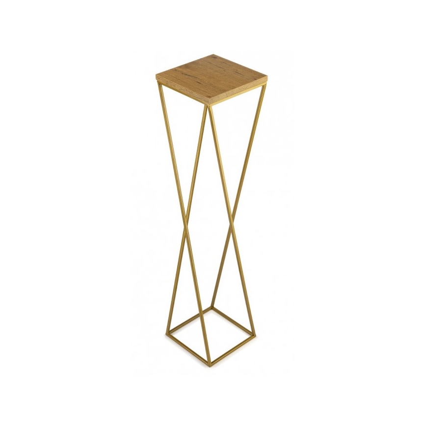 Blumenständer LOFT 100x24 cm golden/braun