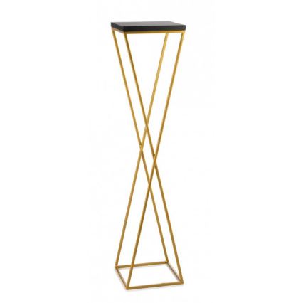 Blumenständer LOFT 100x24 cm golden/schwarz