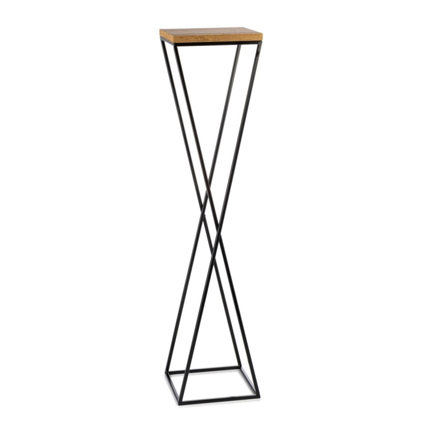 Blumenständer LOFT 100x24 cm schwarz/braun