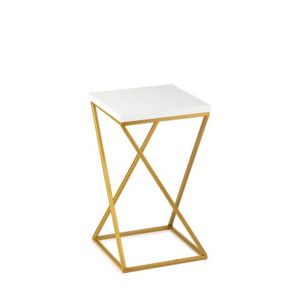 Blumenständer LOFT 40x24 cm gold/weiß
