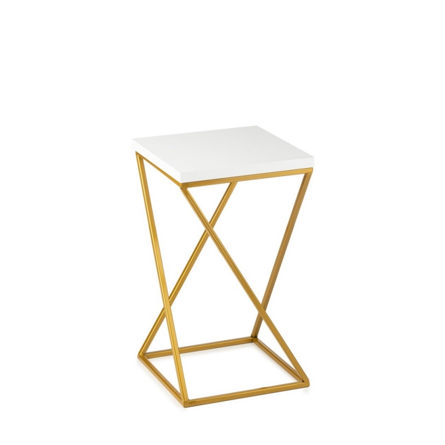 Blumenständer LOFT 40x24 cm gold/weiß