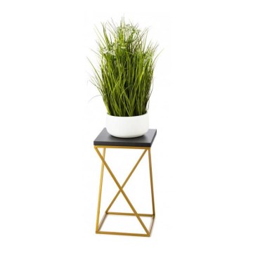 Blumenständer LOFT 40x24 cm golden/schwarz