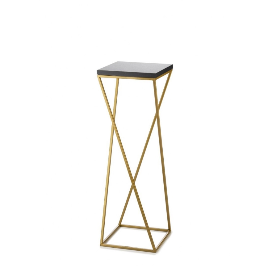 Blumenständer LOFT 70x24 cm gold/schwarz