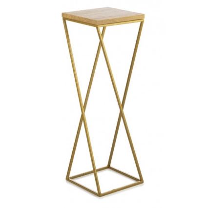 Blumenständer LOFT 70x24 cm golden/braun