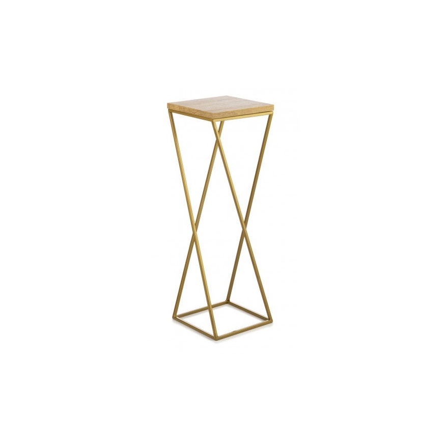 Blumenständer LOFT 70x24 cm golden/braun