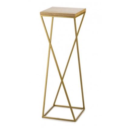 Blumenständer LOFT 70x24 cm golden/braun
