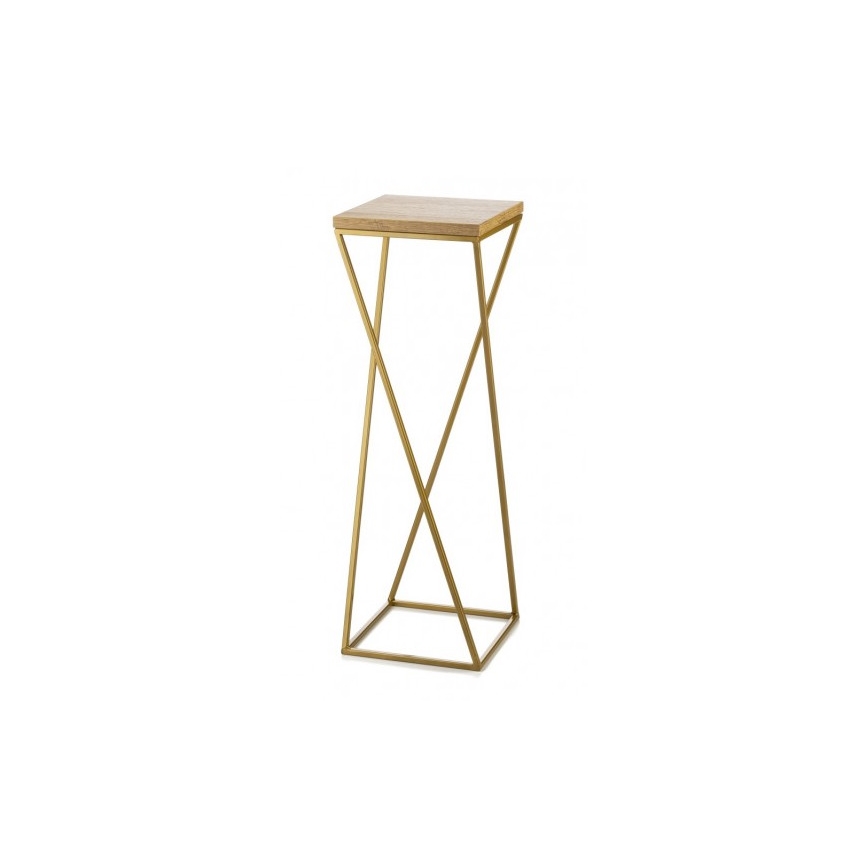 Blumenständer LOFT 70x24 cm golden/braun