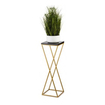 Blumenständer LOFT 70x24 cm golden/schwarz