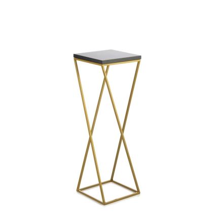 Blumenständer LOFT 70x24 cm gold/schwarz