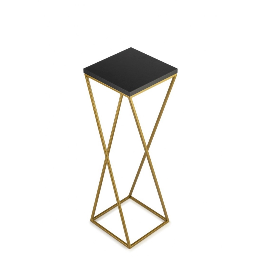 Blumenständer LOFT 70x24 cm gold/schwarz