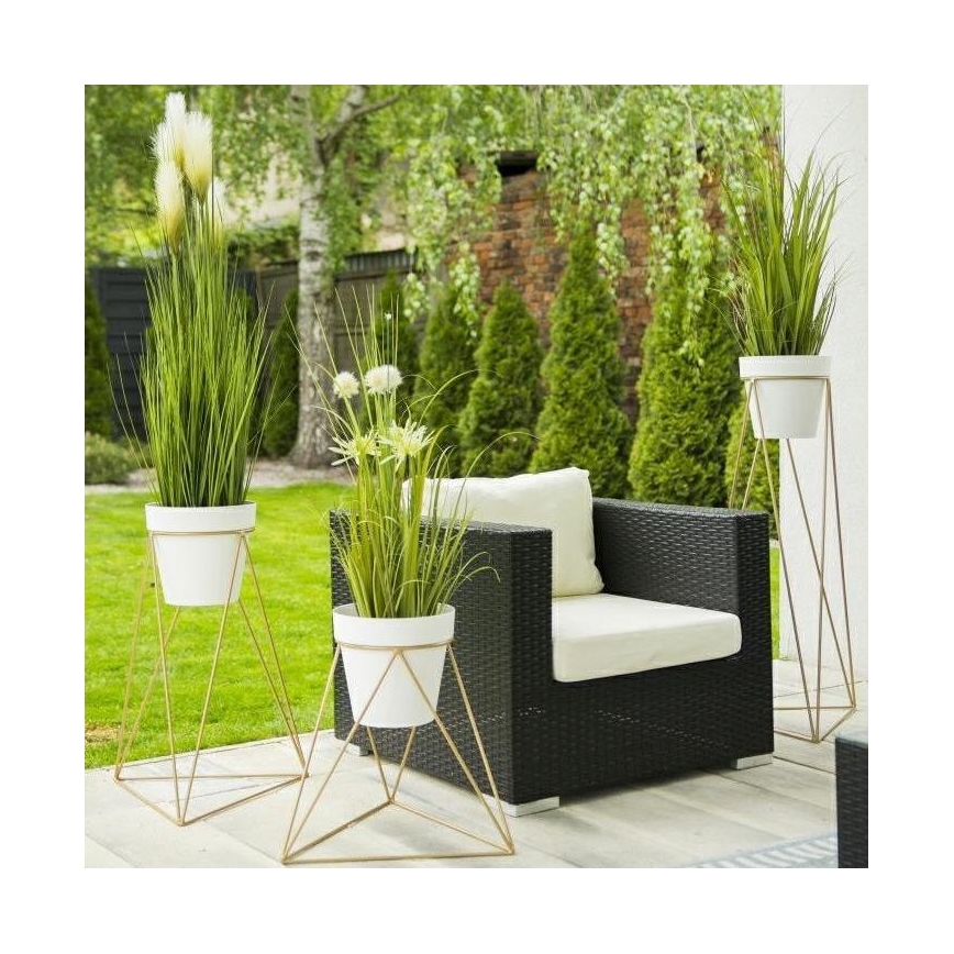 Blumenständer TRIANGL 40x45 cm in Gold