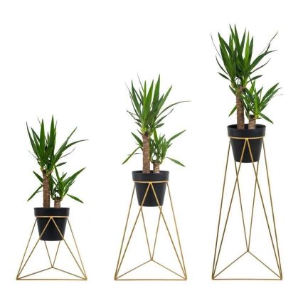 Blumenständer TRIANGL 90x50 cm Gold