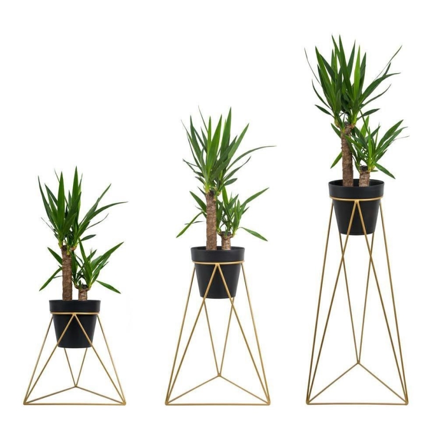 Blumenständer TRIANGL 90x50 cm Gold