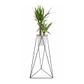 Blumentopfständer TRIANGL 90x50 cm Schwarz