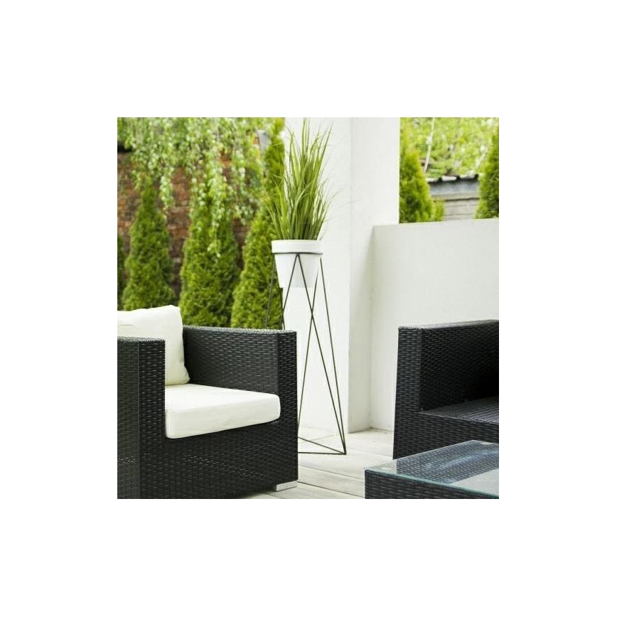 Blumentopfständer TRIANGL 90x50 cm Schwarz