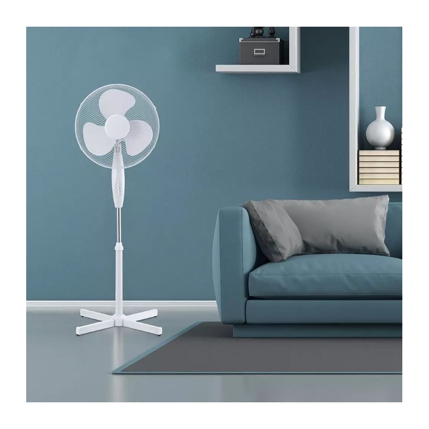 Bodenventilator 40W 60cm weiß