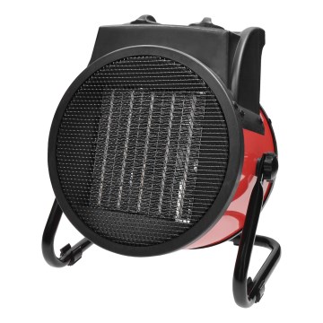 Bodenventilator mit Keramik-Heizelement 3000W/230V schwarz