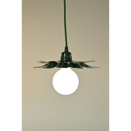 Bohemia-Design - Hängeleuchte am Kabel 1xE27/60W/230V grün
