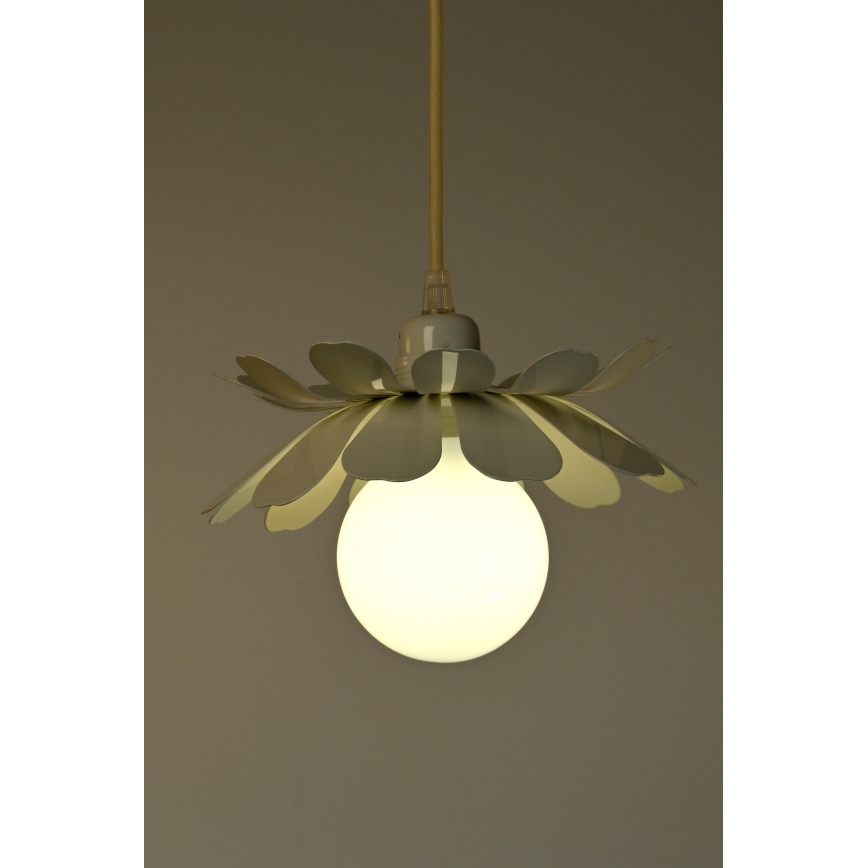 Bohemia-Design - Hängeleuchte an Kabel 1xE27/60W/230V cremefarben