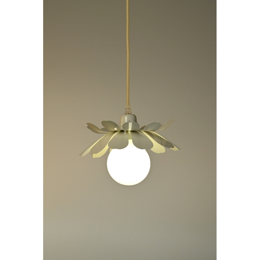 Bohemia-Design - Hängeleuchte an Kabel 1xE27/60W/230V cremefarben