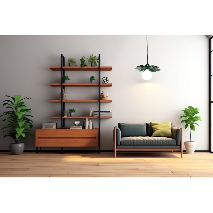 Bohemia-Design - Kabel-Pendelleuchte 1xE27/60W/230V grün