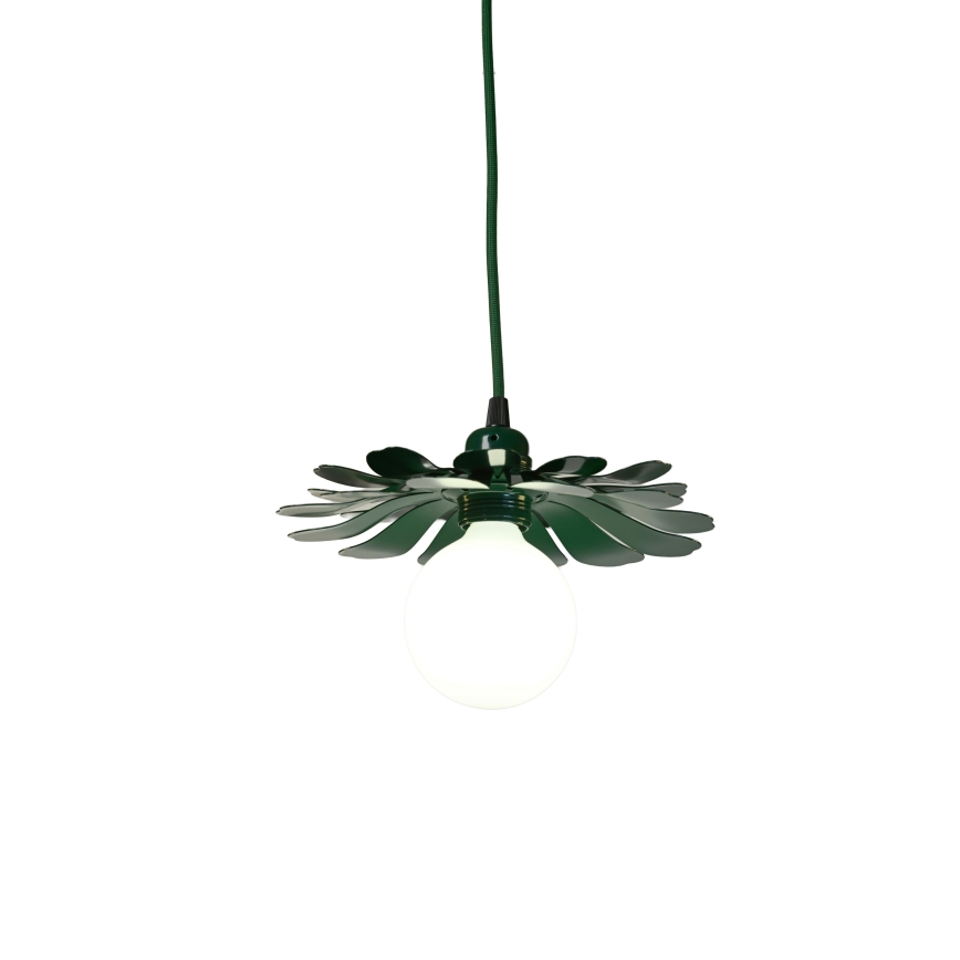 Bohemia-Design - Kabel-Pendelleuchte 1xE27/60W/230V grün