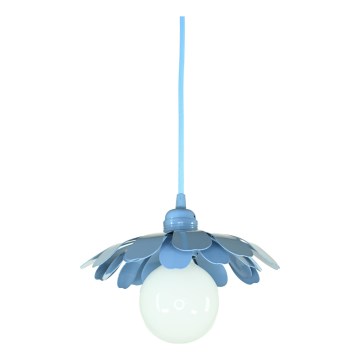 Bohemia-Design - Pendelleuchte an Kabel 1xE27/60W/230V blau