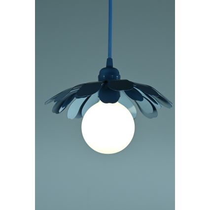 Bohemia-Design - Pendelleuchte an Kabel 1xE27/60W/230V blau