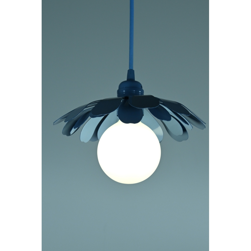 Bohemia-Design - Pendelleuchte an Kabel 1xE27/60W/230V blau