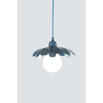 Bohemia-Design - Pendelleuchte an Kabel 1xE27/60W/230V blau