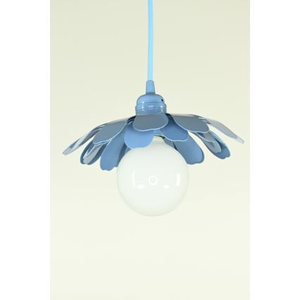 Bohemia-Design - Pendelleuchte an Kabel 1xE27/60W/230V blau