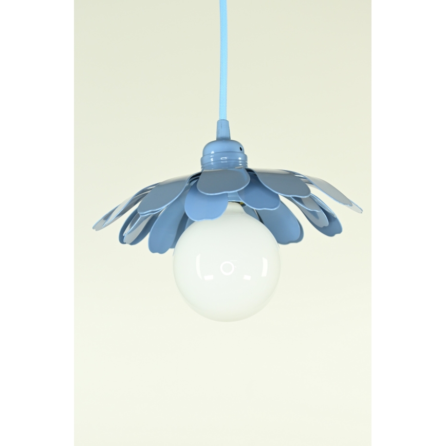 Bohemia-Design - Pendelleuchte an Kabel 1xE27/60W/230V blau