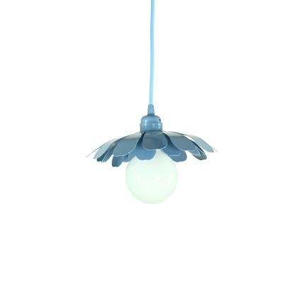 Bohemia-Design - Pendelleuchte an Kabel 1xE27/60W/230V blau