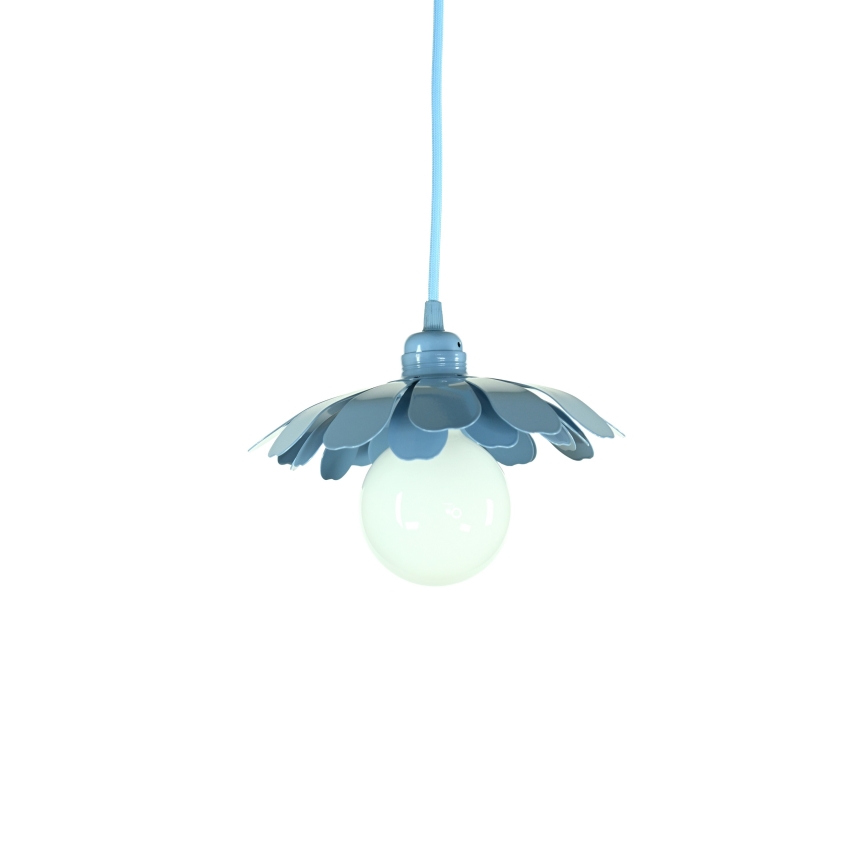 Bohemia-Design - Pendelleuchte an Kabel 1xE27/60W/230V blau