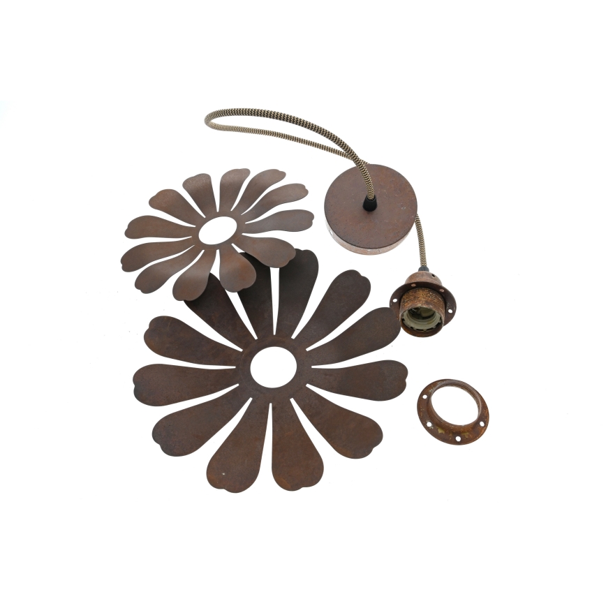 Bohemia-Design - Pendelleuchte an Kabel 1xE27/60W/230V bronzefarben