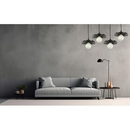 Bohemia-Design - Pendelleuchte an Kabel 1xE27/60W/230V schwarz