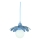 Bohemia-Design - Pendelleuchte mit Kabel 1xE27/60W/230V blau